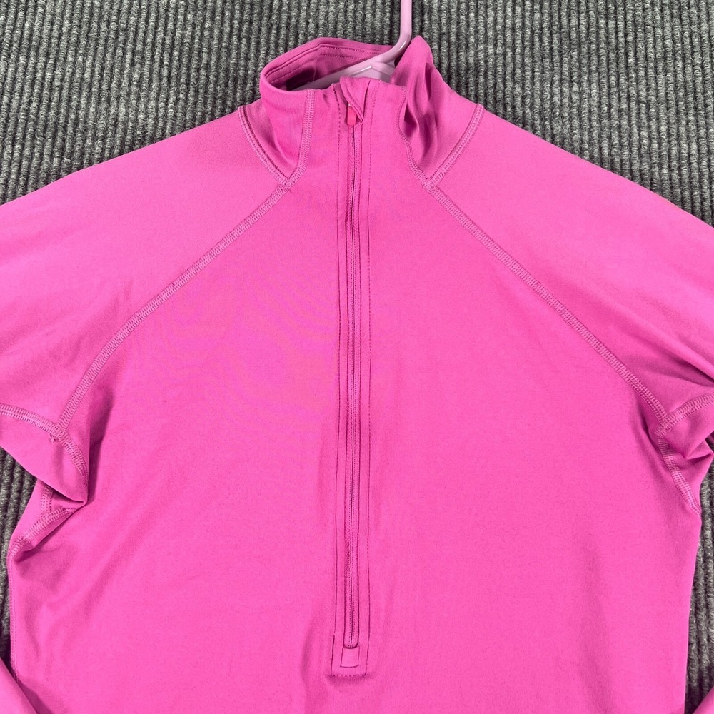 Nike Pro‎ Shirt Pullover Womens Medium Purple Long Sleeve 1/2 Zip Gym Active